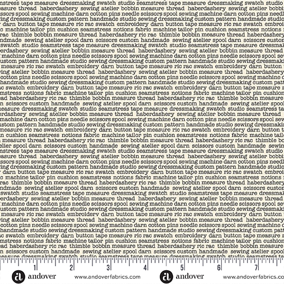 Atelier by Makower UK - Glossary in Cream