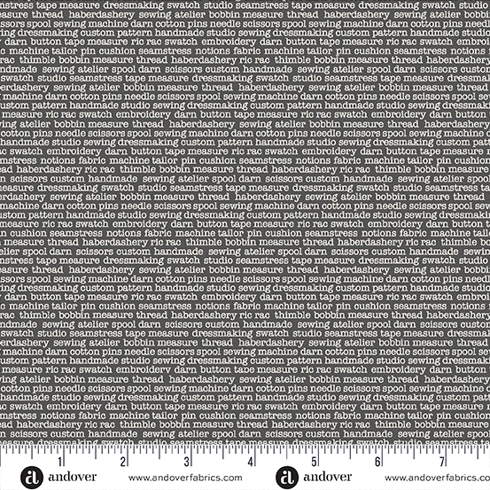Atelier by Makower UK - Glossary in Grey