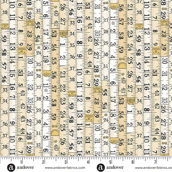 Atelier by Makower UK - Measurements in Cream