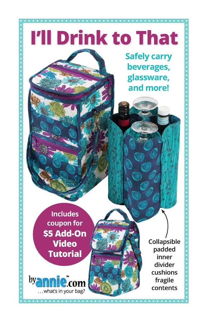 Paper Pattern - I'll Drink to That Pattern from ByAnnie Bags