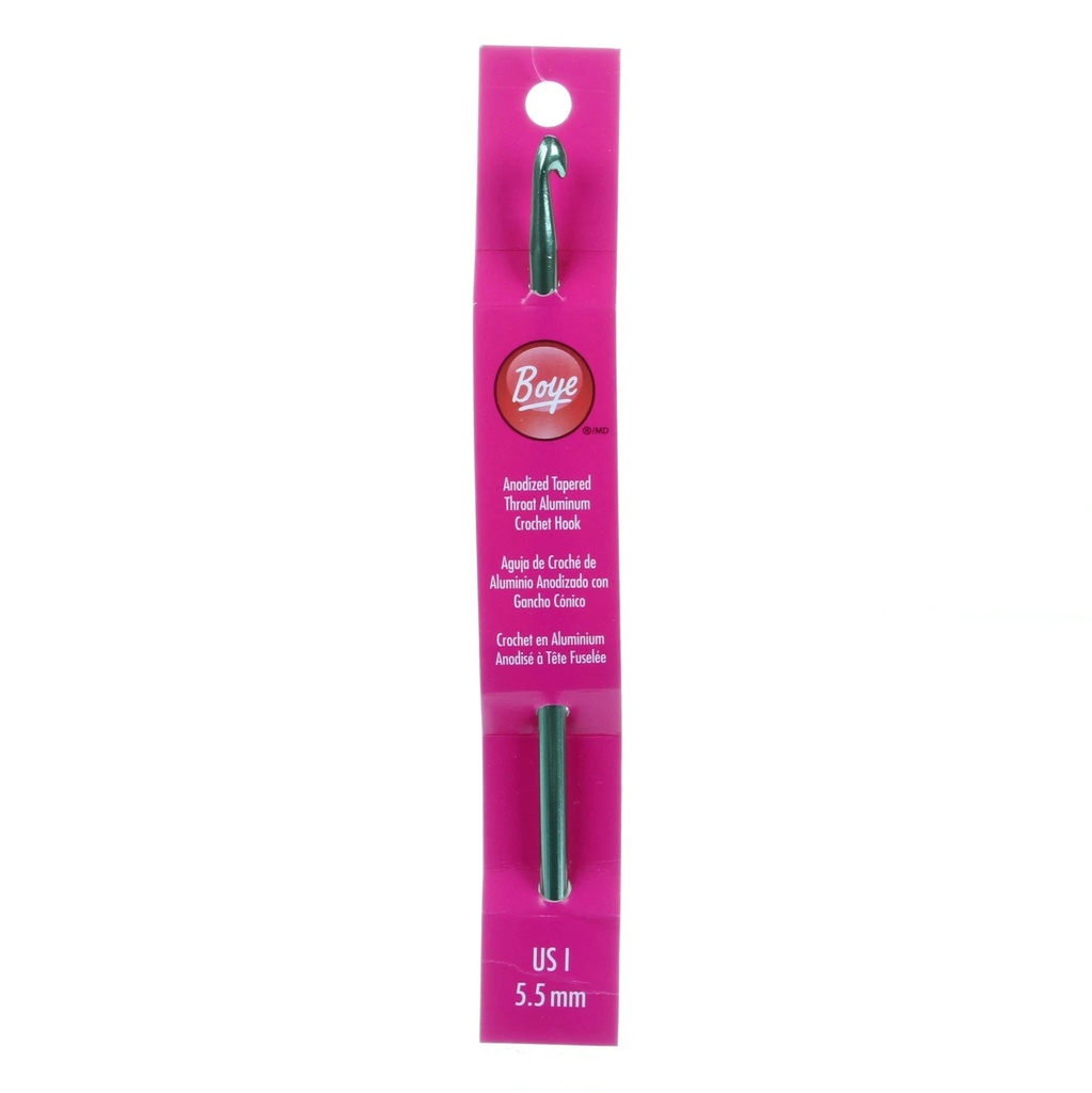 Boye Aluminum 6in Crochet Hook Size I