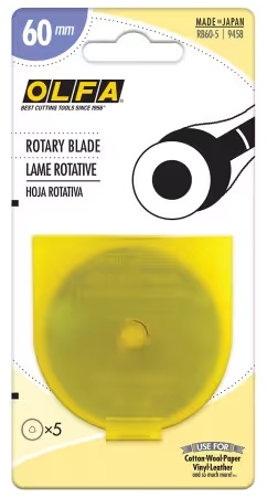Olfa Replacement Rotary Blade - 60mm (5ct)