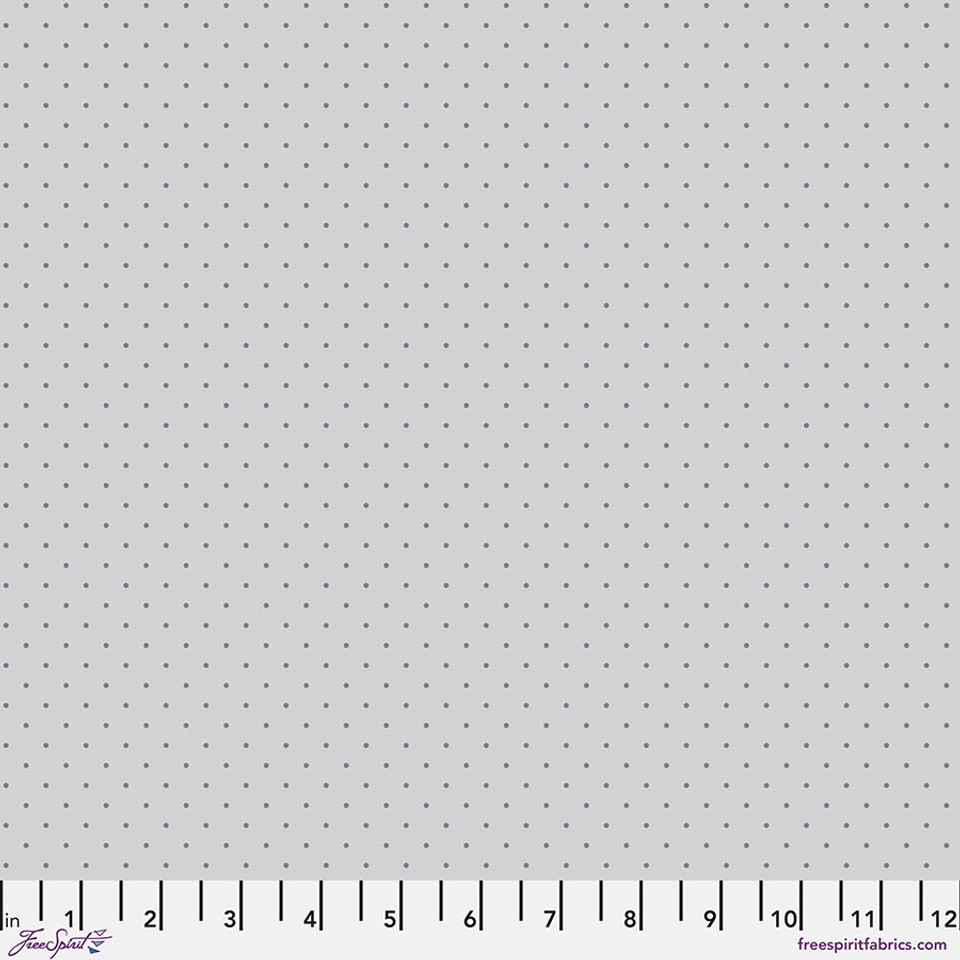True Colors Graywork by Tula Pink - Tiny Dots in Fog