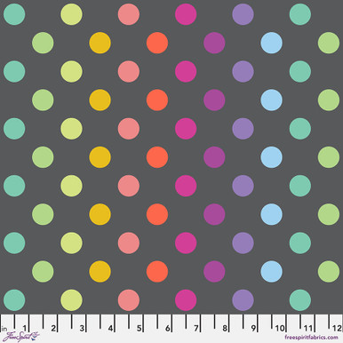 Graywork by Tula Pink - Disco Poms in Carbon