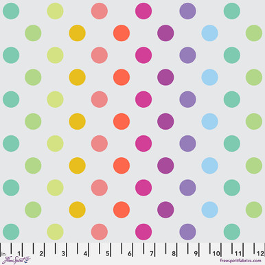 Graywork by Tula Pink - Disco Poms in Whisper