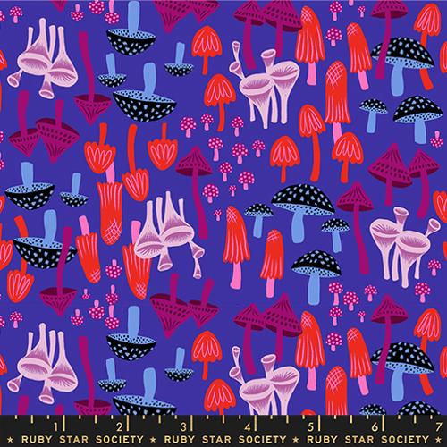 Hello Alice by Sarah Watts - Mushroom Land in Blacklight | Ruby Star Society