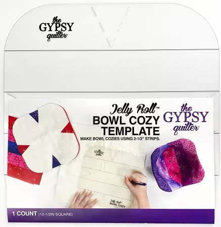 The Gypsy Quilter Jelly Roll Bowl Cozy Template