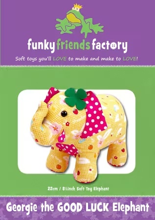 Paper Pattern - Georgie The Good Luck Elephant by Funky Friends Factory