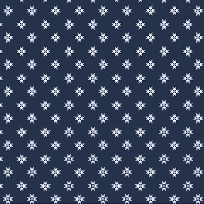 Front Porch by Allison Harris - Quilt Star in Navy