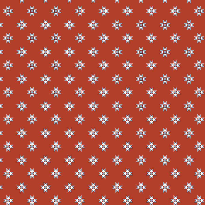 Front Porch by Allison Harris - Quilt Star in Red