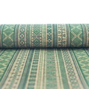 Cork Fabric - Green Geo w/ Ethnic Motifs