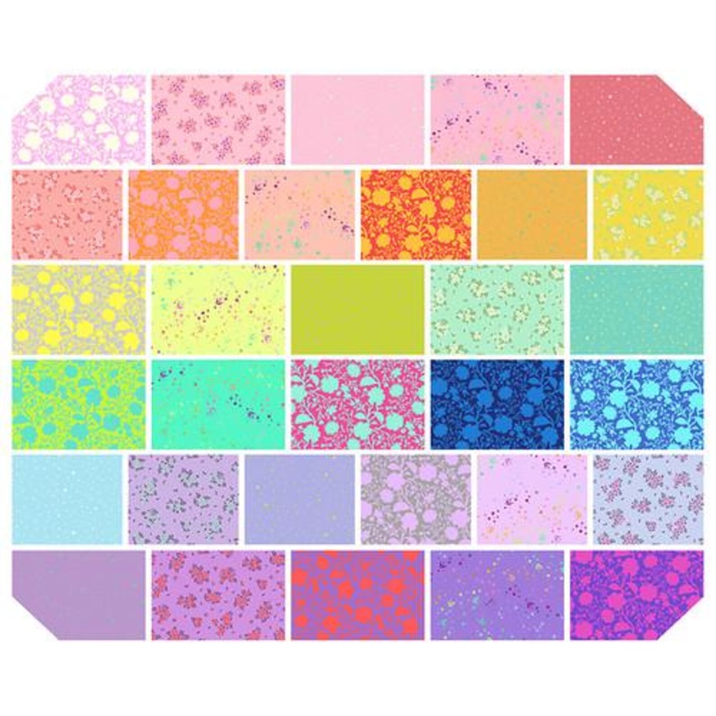 True Colors Sweetheart Medley by Tula Pink - 32 Piece Fat Quarter Bundle