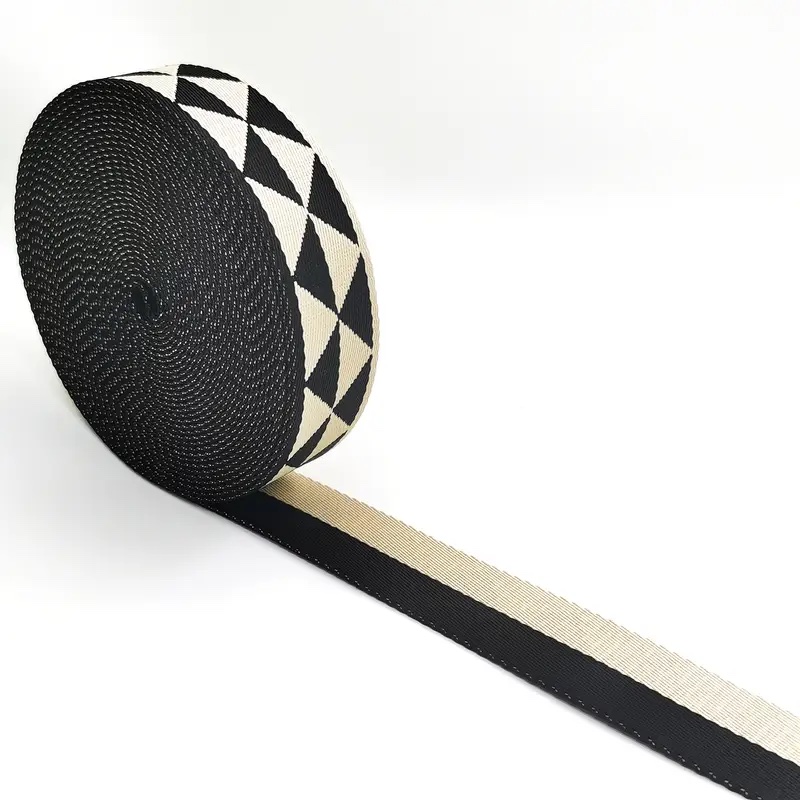 1 1/2" Webbing - 2.5 Yards Jacquard Nylon Double Sided