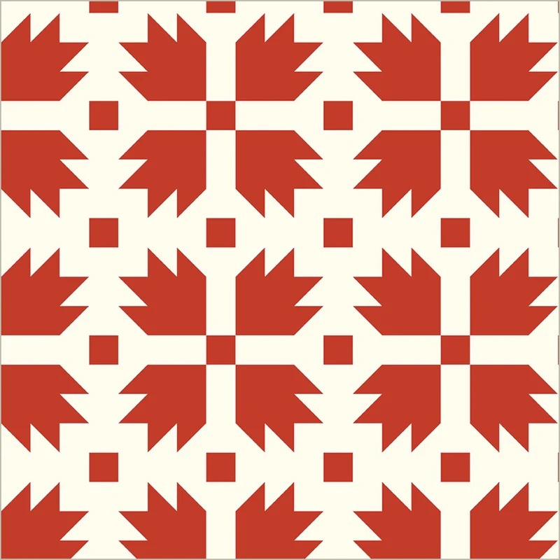 Perfect Points II by Whistler Studios - Bear Paw in Red