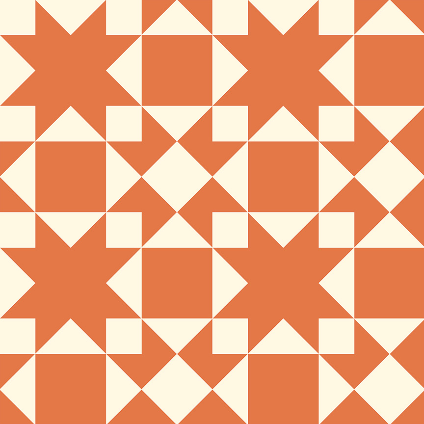 Perfect Points II by Whistler Studios - Sawtooth in Orange