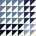 Perfect Points II by Whistler Studios - Half Square Triangle in Blue