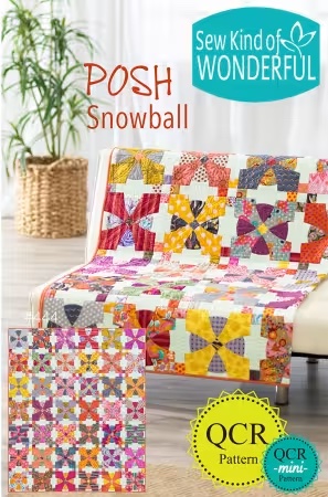Paper Pattern -  Posh Snowball by Sew Kind of Wonderful