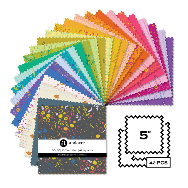 Sun Print 2026 by Alison Glass - 5" Charm Pack