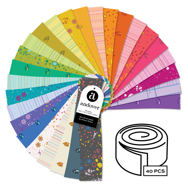 Sun Print 2026 by Alison Glass - 2.5 Inch Strip Rolls