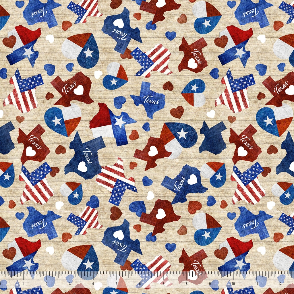 All Texas Shop Hop 2026 - Heart of Texas in Tan