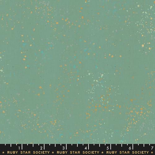 Speckled by Rashida Coleman Hale - Metallic Soft Aqua