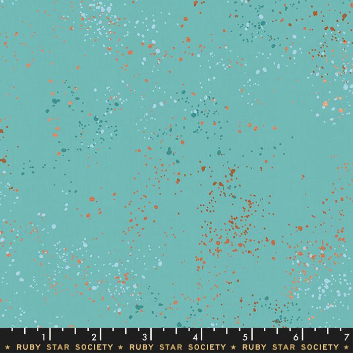 Speckled by Rashida Coleman Hale - Metallic Turquoise