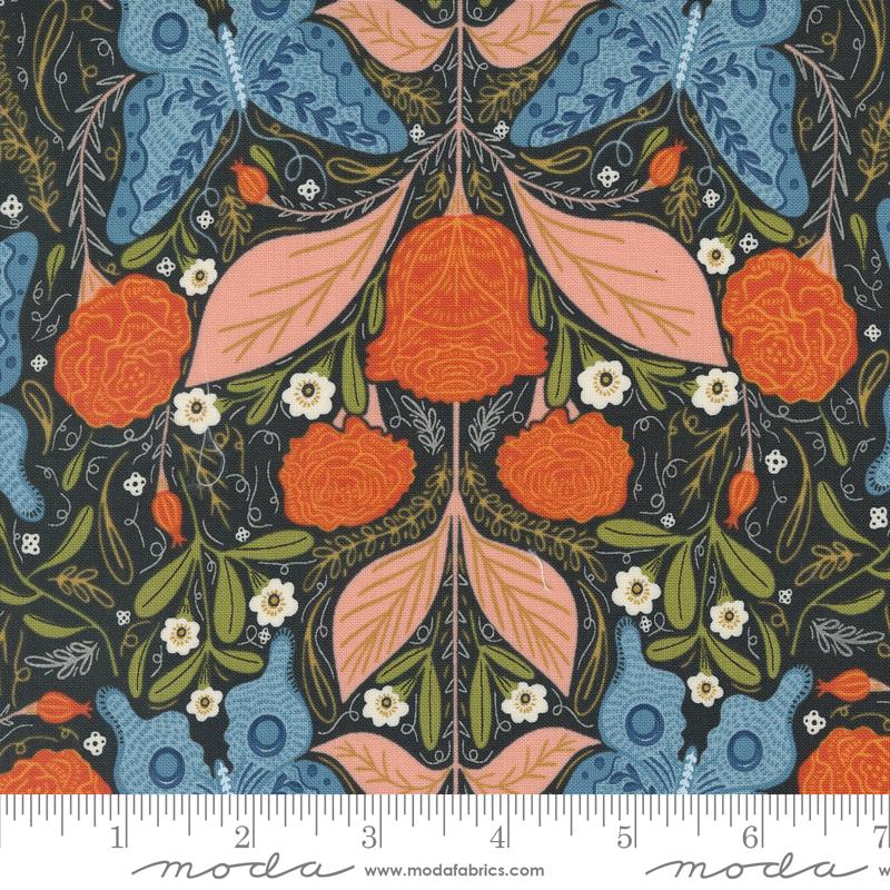 Woodland Wonder by Gingiber - Vintage Butterfly in Midnight