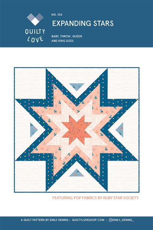 Expanding Stars Quilt Pattern by Emily Dennis