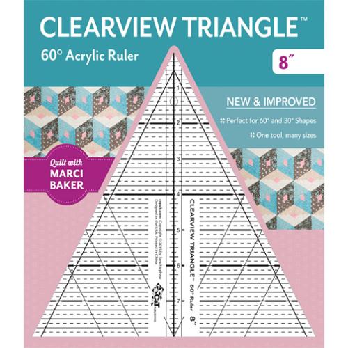 Clearview Triangle 8" Ruler 60 Degree