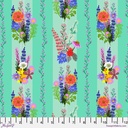 Floral Fiesta by Mia Charro - Floral Fusion in Aqua
