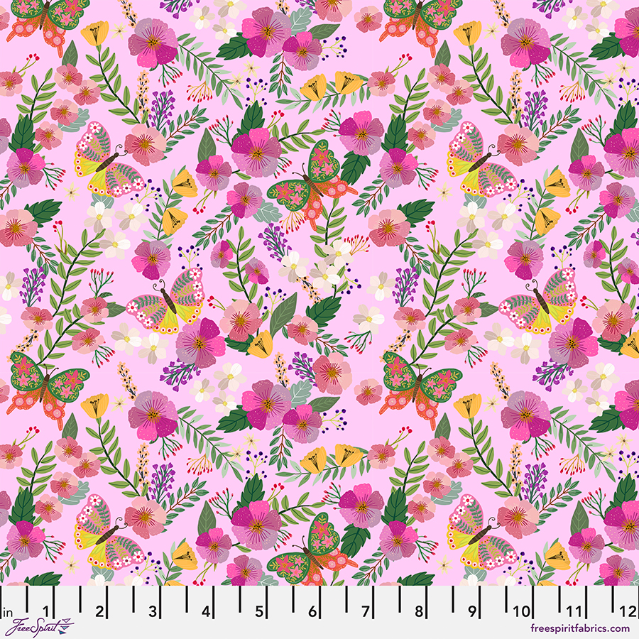Floral Fiesta by Mia Charro - Radiant Blossoms in Pink
