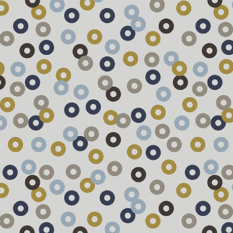 Modern Refinement by Steve Baker - Circle Toss Geo in Lt Gray