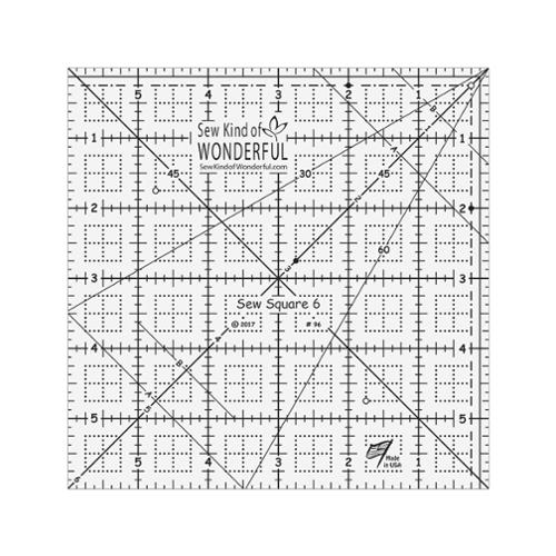 Sew Square Ruler 6" by Sew Kind of Wonderful