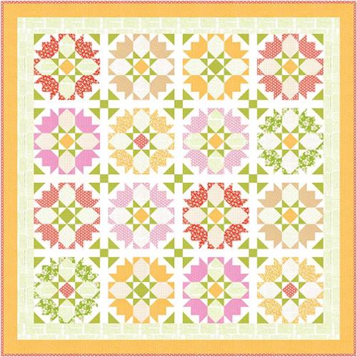 Garden Rosehips Quilt Pattern by Fig Tree Quilts