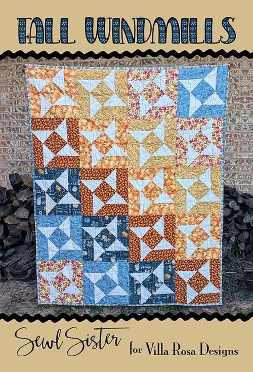 Paper Pattern - Fall Windmills by Villa Rosa Designs