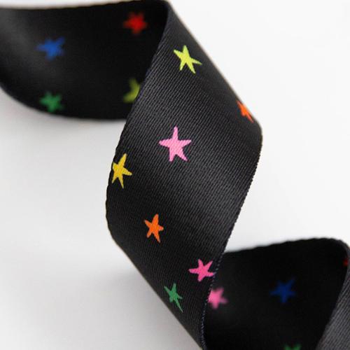 Starry Webbing by Alexia Abegg - 1.5" in Vivid Black