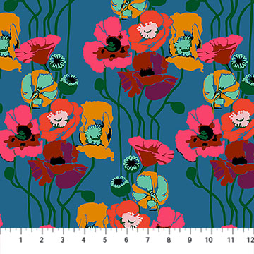 Overdressed by Anna Maria - Pouring Poppies in Paint