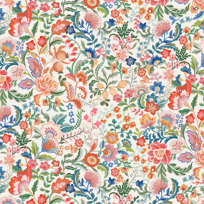 Tapestry by Therese Gray - Legacy Blooms in Ivory