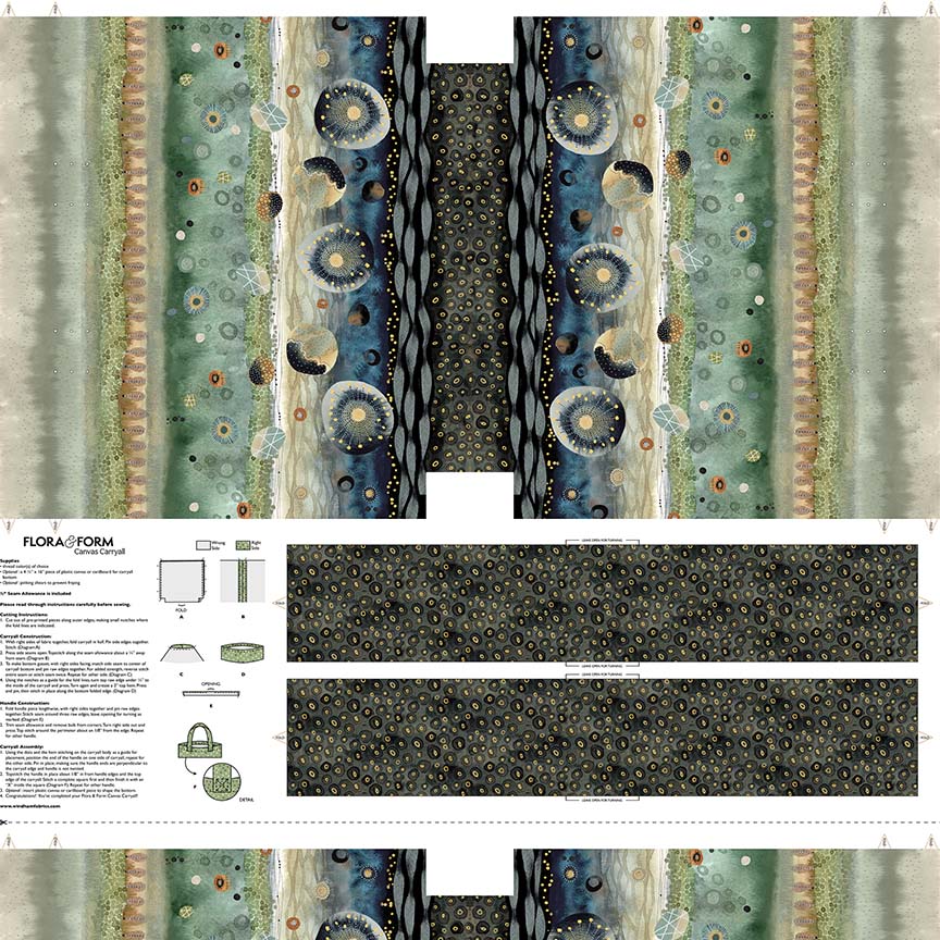 Flora & Form Canvas Caryall Bag Panel - 36"