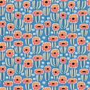 Cozy Cats by Kate Lower - Stem Flowers in Blue
