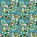 Cozy Cats by Kate Lower - Foliage in Green