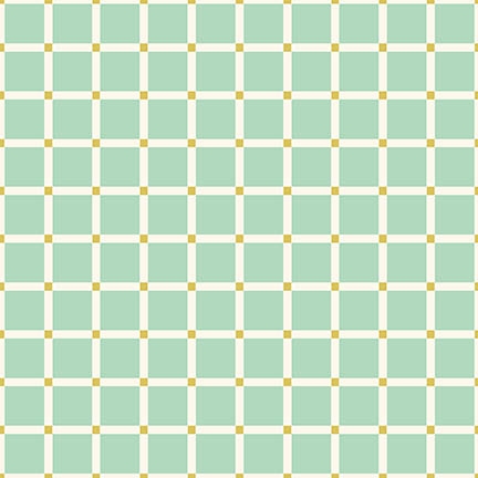 Cozy Cats by Kate Lower - Gingham in Mint