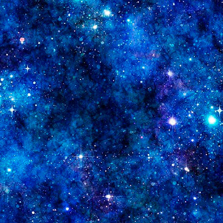 Earthly Delights by QT Fabrics - Starry Night in Royal
