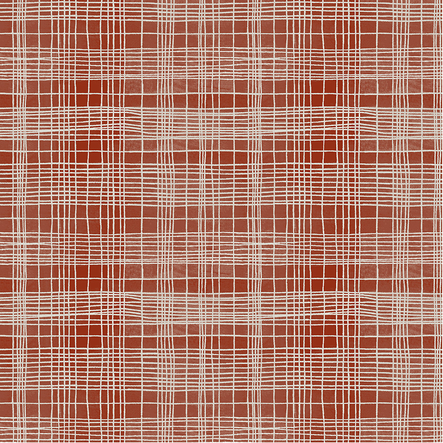 The Plaid One by Marcia Derse - String Theory Plaid in Lacquer