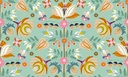 Serenade by Ink & Arrow - Folk Bouquet in Aqua