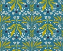 Serenade by Ink & Arrow - Floral Burst in Blue
