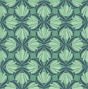Serenade by Ink & Arrow - Hourglass Flowers in Green