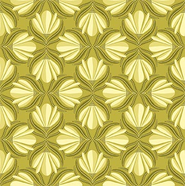 Serenade by Ink & Arrow - Hourglass Flowers in Avocado