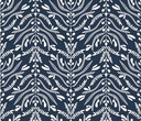 Serenade by Ink & Arrow - Damask Branches in Navy