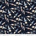 Milky Way-Glow by Kate Mawdsley - Tossed Stars in Navy
